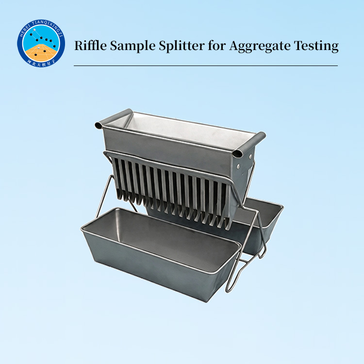 Riffle Sample Splitter for Aggregate Testing
