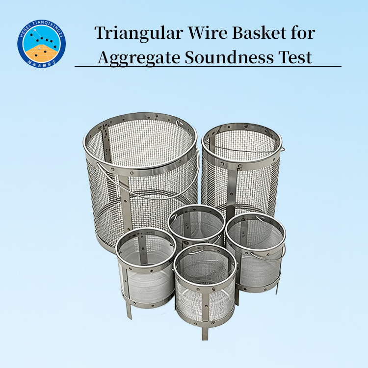 Triangular Wire Basket for Aggregate Soundness Test