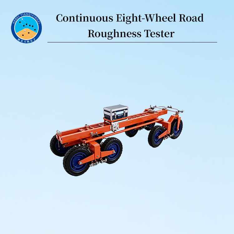 Continuous Eight-Wheel Road Roughness Tester